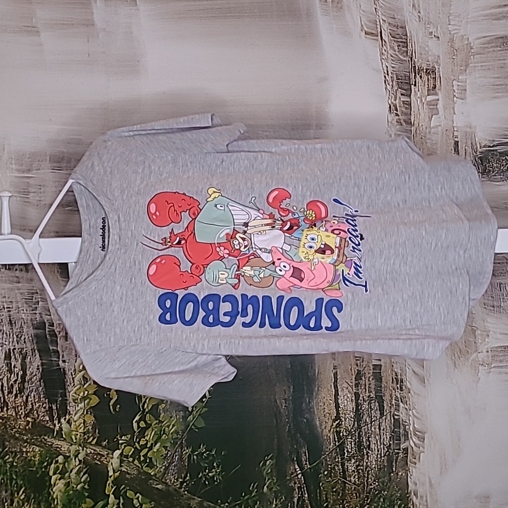 Nickelodeon SpongeBob I'm Ready Juniors Medium short sleeve graphic Tshirt